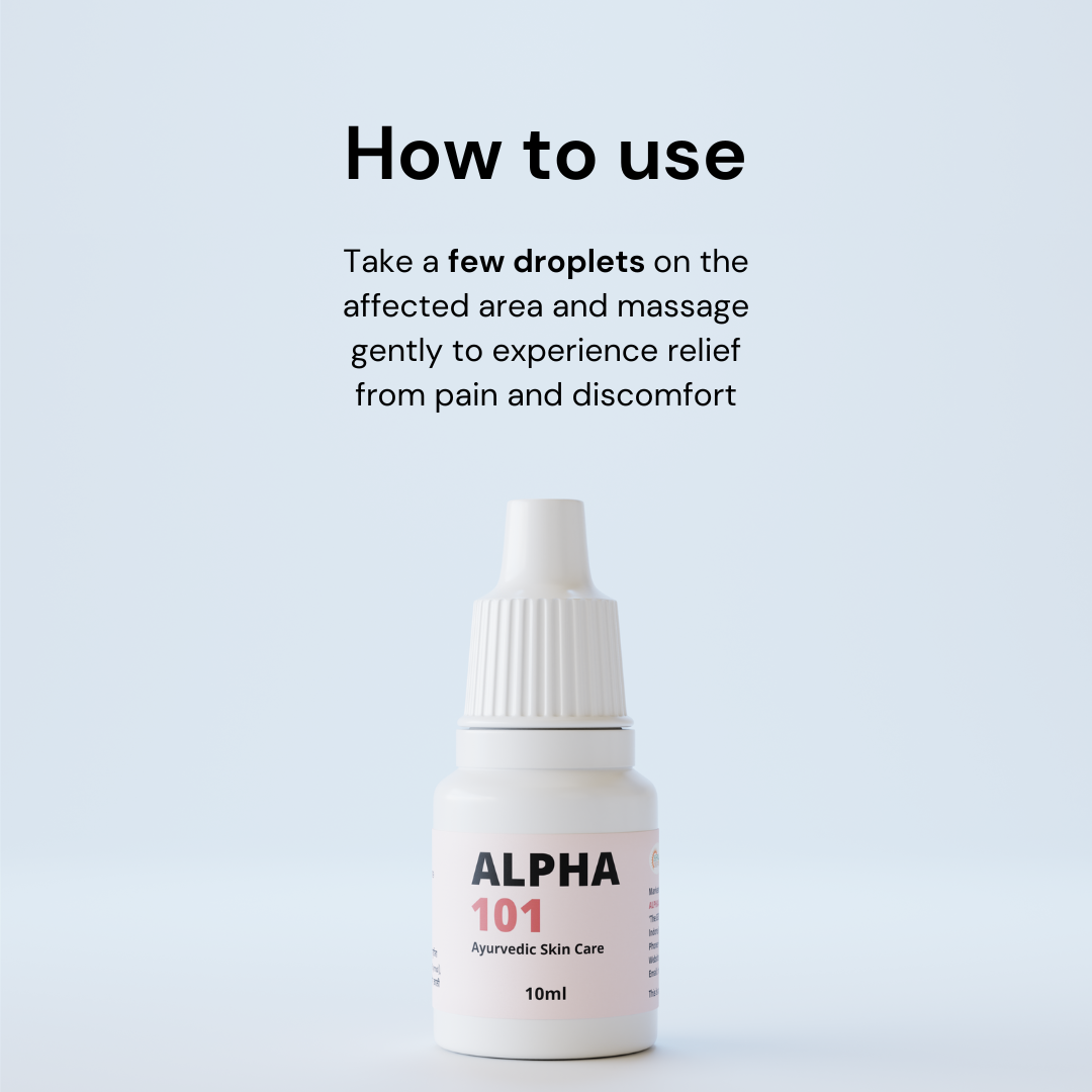 Howo to use Alpha 101 ayurvedic medicine for skin care
