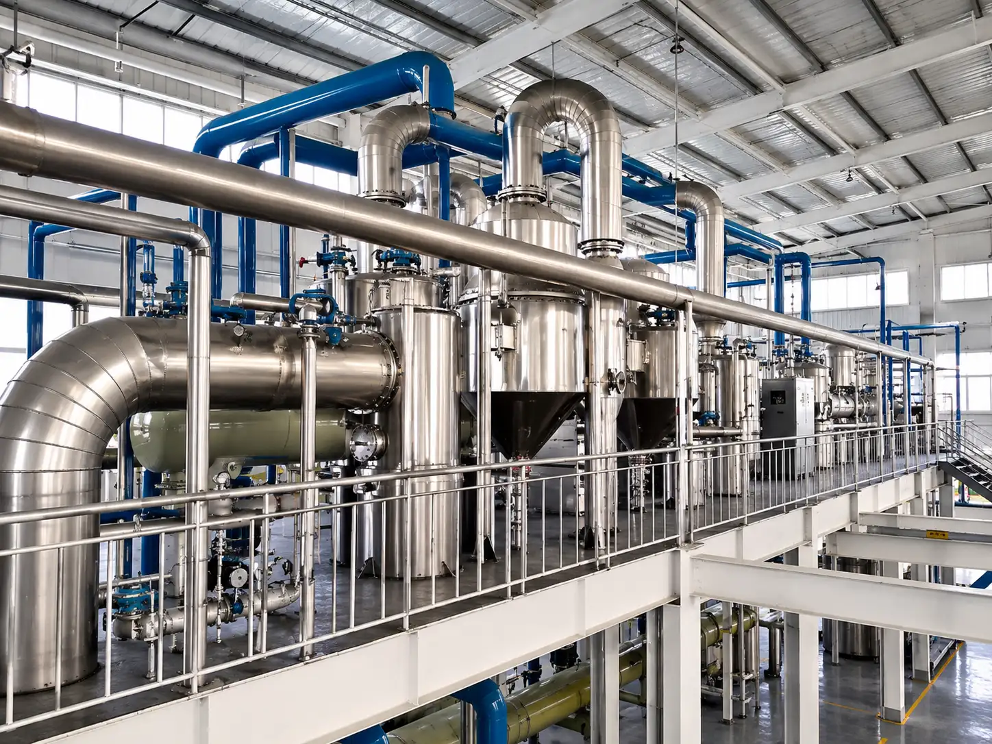 Extraction machinery at Alpha Arogya
